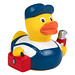 Schnabels® Bade-Ente Klempner, gelb/blau