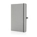 A5 Hardcover Notizbuch aus PU, Hellgrau