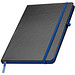 Notizbuch BlackLine, DIN A5, schwarz/blau