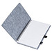 A5 RPET Filz Notizbuch , grau