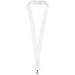 Addie Sublimation Lanyard mit Sicherheitsverschluss aus recyceltem PET Kunststoff, weiss, 20mm