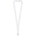 Addie Sublimation Lanyard mit Sicherheitsverschluss, weiss, 25mm