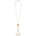 Adhab Smartphone Lanyard mit Bambusdetails, weiss