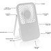 Aervina wiederaufladbarer Tischventilator aus RCS rec. ABS, weiß