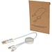 Alasia 30 cm 5-in-1 Kabel aus recyceltem Kunststoff für Datenübertragung und 27W Schnellladung, silber