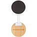 Alcor Klappbare magnetische Smartphonehalterung aus recyceltem Kunststoff mit Bambusdetails, weiss