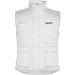 Almanzor Vielseitige Thermo Arbeitsweste mit hohem Kragen, weiss, L