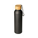 Aluminiumflasche Bamboo, 600 ml, schwarz/natur