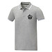 Amarago Polo mit abgesetztem Rand für Herren, heather grau, L