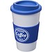 Americano® 350 ml Isolierbecher mit Schutzring, mittelblau/weiß