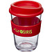 Americano Cortado Kaffeebecher mit Schutzring, 300 ml, rot