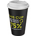 Americano® Eco 350 ml recycelter Becher mit auslaufsicherem Deckel, weiss