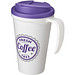 Americano® Grande 350 ml Isolierbecher mit auslaufsicherem Schraubverschluss, weiß/lila