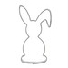 Backförmchen Single-Pack, Ostern, Hase 3, 2-seit. Druck