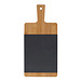 Bambusbrettchen mit Schiefereinsatz, beige