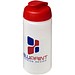 Baseline® Plus 500 ml Sportflasche mit Klappdeckel, transparent/rot