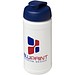 Baseline® Plus 500 ml Sportflasche mit Klappdeckel, weiß/blau