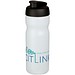 Baseline® Plus 650 ml Sportflasche mit Klappdeckel, transparent/schwarz