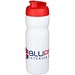 Baseline® Plus 650 ml Sportflasche mit Klappdeckel, weiß/rot