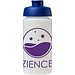 Baseline® Plus grip 500 ml Sportflasche mit Klappdeckel, transparent/blau
