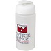 Baseline® Plus grip 500 ml Sportflasche mit Klappdeckel, transparent/weiß
