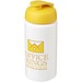 Baseline® Plus grip 500 ml Sportflasche mit Klappdeckel, weiß/gelb