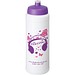 Baseline® Plus grip 750 ml Sportflasche mit Sportdeckel, weiß/lila