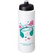 Baseline® Plus grip 750 ml Sportflasche mit Sportdeckel, weiß/schwarz