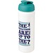 Baseline Plus grip Sportflasche mit Klappdeckel, 750 ml, weiss/türkis