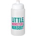 Baseline Plus grip Sportflasche mit Sportdeckel, 500 ml, transparent,weiss