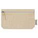 Baumwolletui mit Reißverschluss , beige