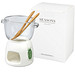 SEASONS Schokoladenfondue Set Belgium aus Glas, transparent/weiß SEASONS Schokoladenfondue Set Belgium aus Glas, transparent/weiß