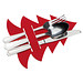 Besteckunterlagenset Duffel,rot