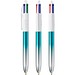 BIC® 4 Colours® Bicolor Türkis/Silber
