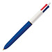 BIC® 4-Farb-Kugelschreiber, blau/weiß