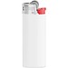 BIC® J25 Feuerzeug Corpus Opak Weiss/Boden Weiss/Drücker Rot/Chromkappe