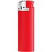 BIC® J38 Chrom Haubenfeuerzeug Corpus Rot/Boden Rot/Drücker Rot/Chromkappe