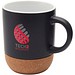Billie 300 ml Keramiktasse mit Korkdetails, schwarz