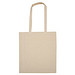 Bio Baumwolltasche (GOTS) mit Bodenfalte, beige