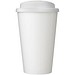 Brite-Americano® Eco 350 ml Isolierbecher mit auslaufsicherem Deckel, weiß