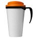 Brite-Americano Grande Isolierbecher, 350 ml, schwarz,orange