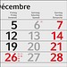 Geiger-Notes Monatskalender Budget 3 Recycling-Kalendariumspapier, inkl. Druck, rot
