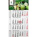 Geiger-Notes Monatskalender Budget 4 green+blue, inkl. Druck, rot