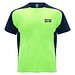 Bugatti T-Shirt Unisex aus recyceltem Material, Fluor Green / schwarz, XL
