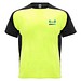 Bugatti T-Shirt Unisex aus recyceltem Material, Fluor Yellow / schwarz, S