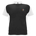 Bugatti T-Shirt Unisex aus recyceltem Material, schwarz / weiß, S
