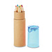 Buntstiftebox mit Spitzer, blau