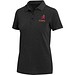 Calgary Poloshirt für Damen im Washed Look, 200 g/m2, schwarz, L