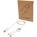 Citala 150 cm 5-in-1 Kabel aus recyceltem Kunststoff für Datenübertragung und 27W Schnellladung, weiss