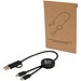 Citala 30 cm 5-in-1 Kabel aus recyceltem Kunststoff für Datenübertragung und 27W Schnellladung, schwarz
